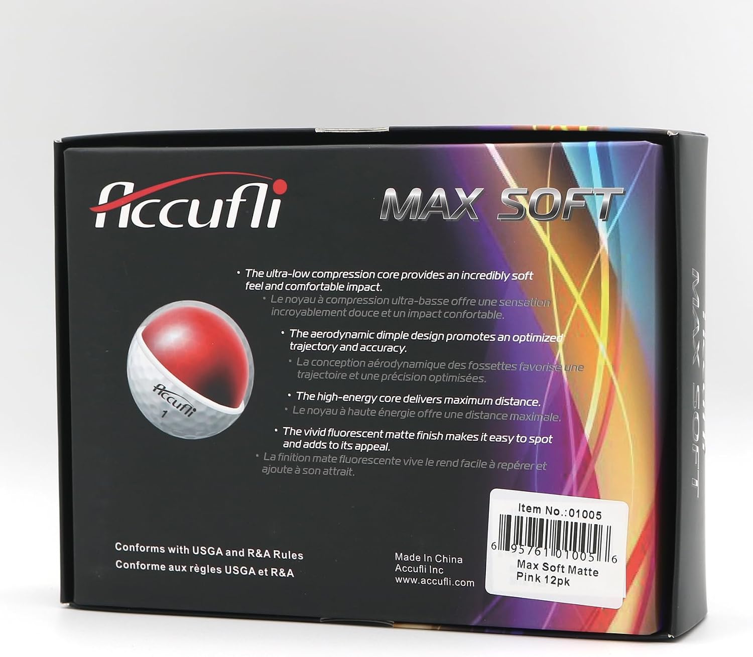 ACCUFLI Max Soft Matte Golf Balls