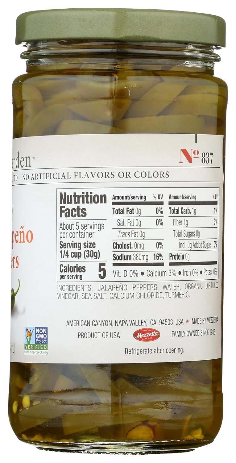Jeff'S Garden, Peppers Jalapeno Hot Sliced, 12 Fl Oz