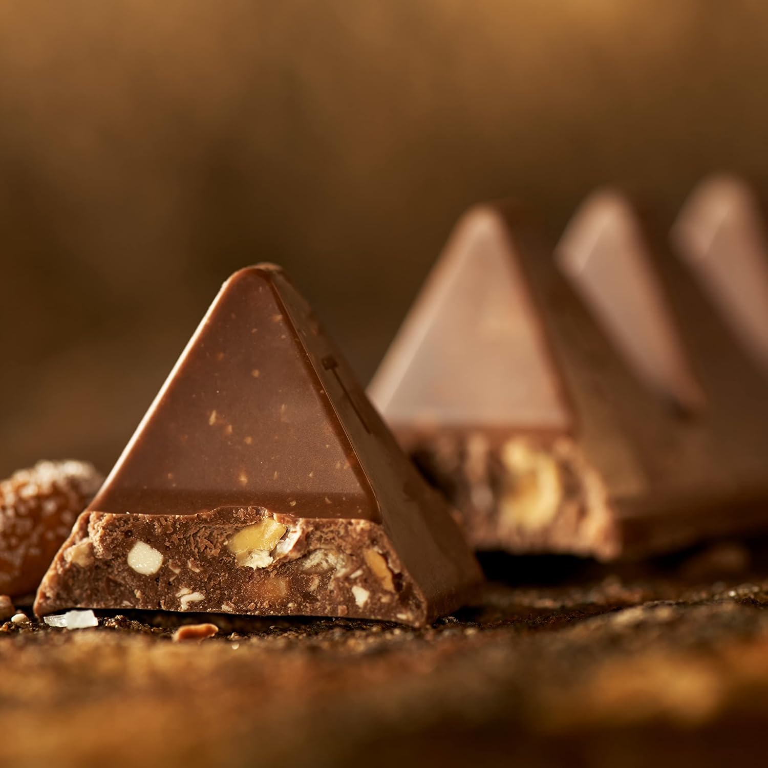 TOBLERONE Milk Chocolate Bar with Honey and Almond Nougat, 20 Bars | Bulk Chocolate