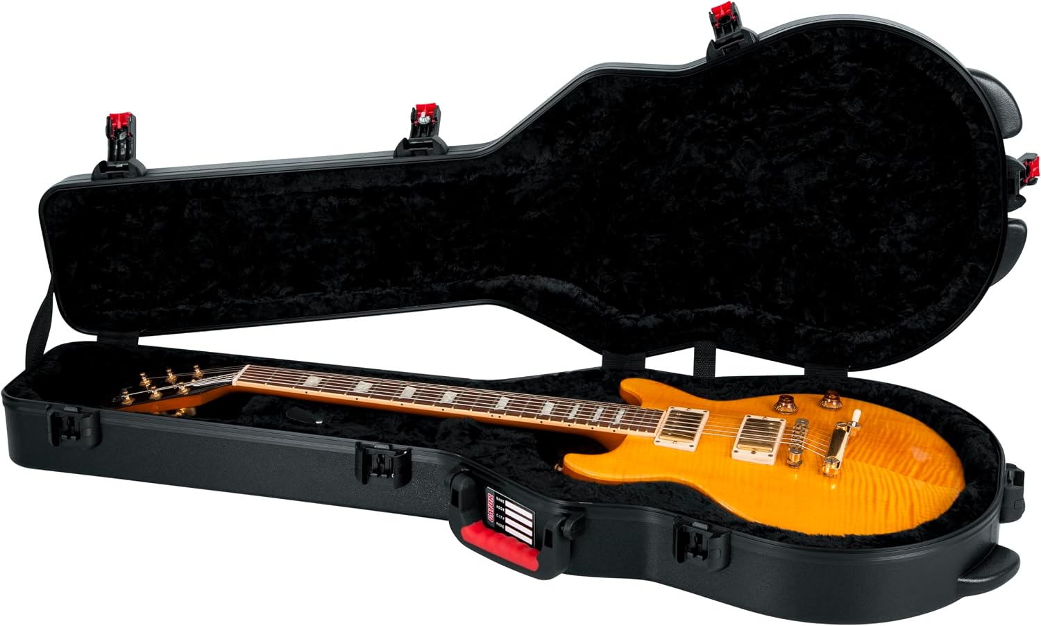 Gator Cases Molded Flight Case For SG Style Double Cut Away Guitars With TSA Approved Locking Latch, (GTSA-GTRSG)