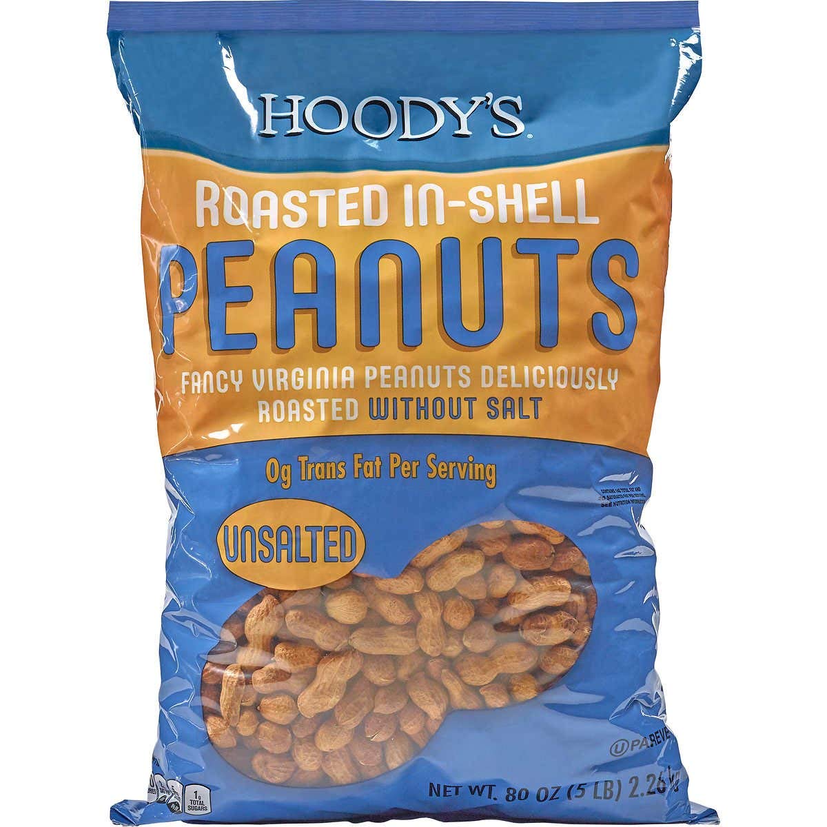 Hoody's In-Shell Classic Roast Peanuts Unsalted-5 lbs (1) - SET OF 3