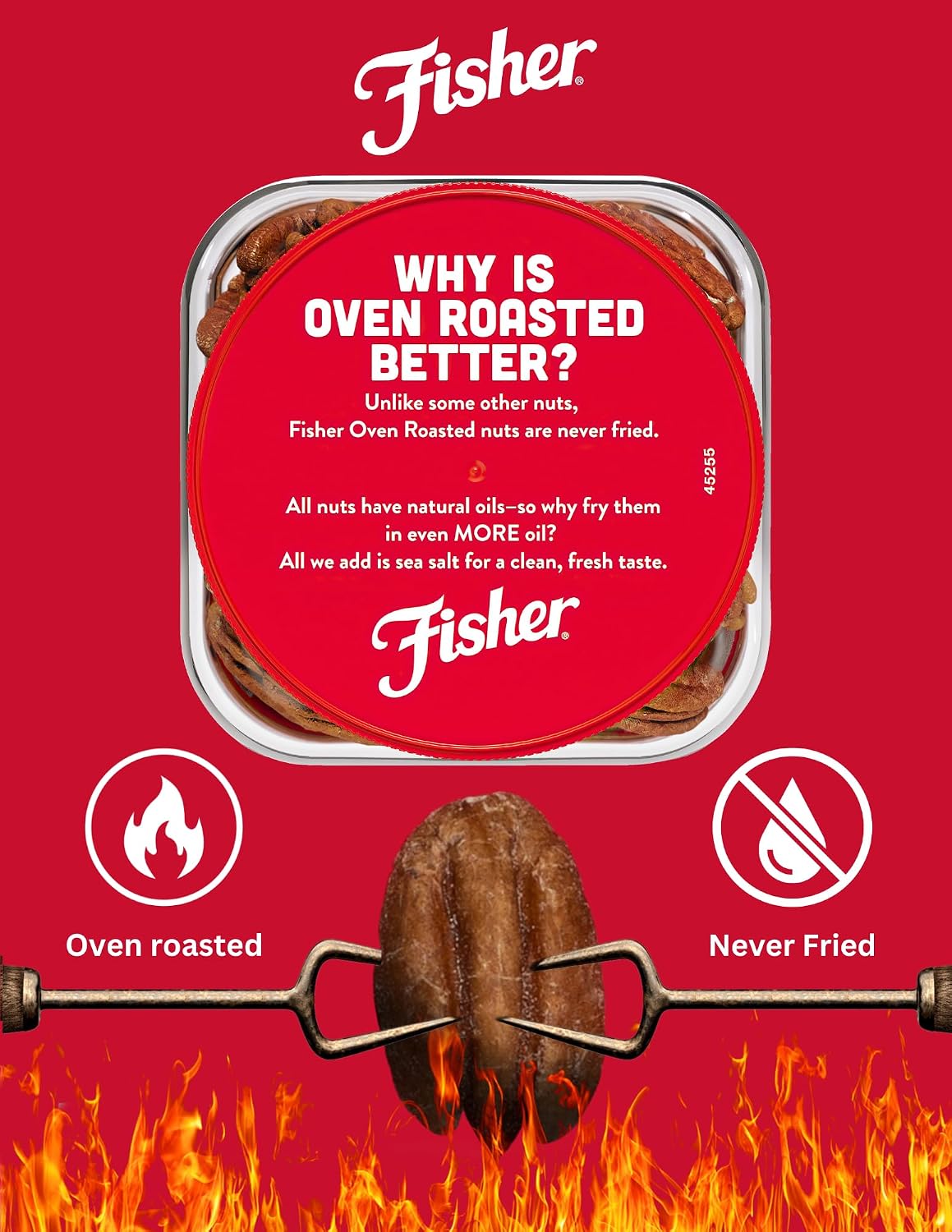 Fisher Oven Roasted Never Fried Deluxe Mixed Nuts, 24 Ounces