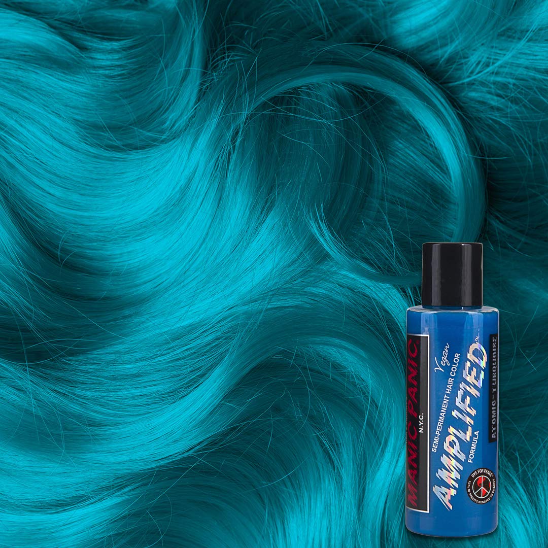 MANIC PANIC Cotton Candy Pink Hair Color - Amplified - Semi Permanent Hair Dye - Bright Pink Cool Toned Color - Glows in Blacklight - Vegan, PPD & Ammonia-Free - For Coloring Hair on Women & Men