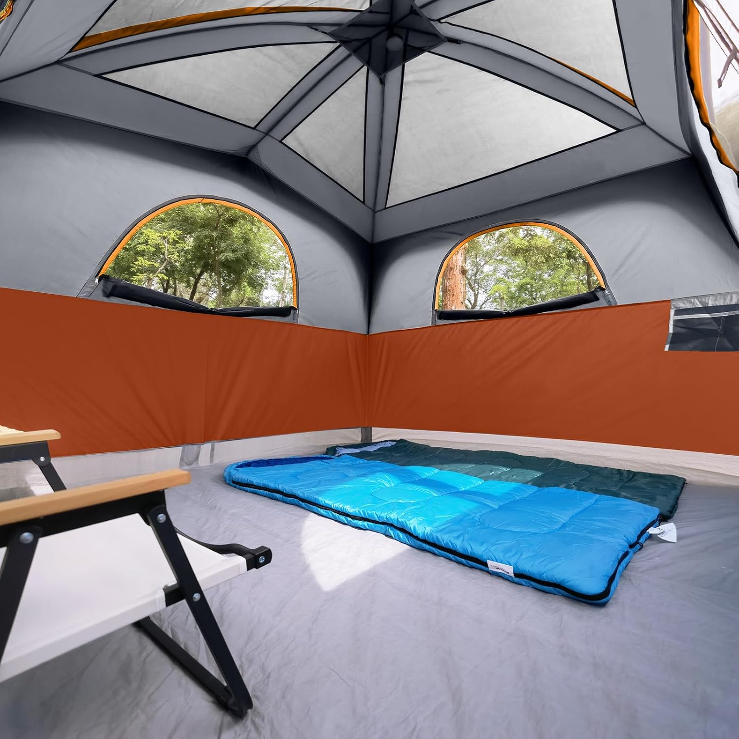 UNP 6 Person Tents for Camping Waterproof Family Cabin Tent with Rainfly