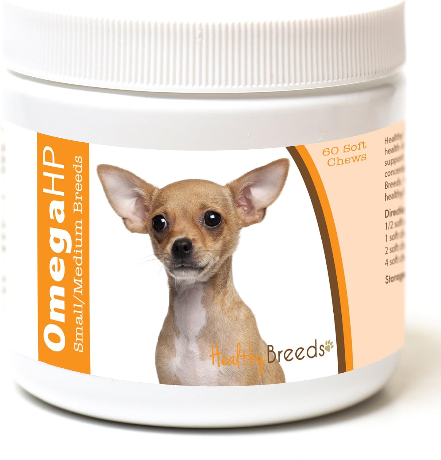 Healthy Breeds Siberian Husky Omega HP Fatty Acid Skin and Coat Support Soft Chews 60 Count