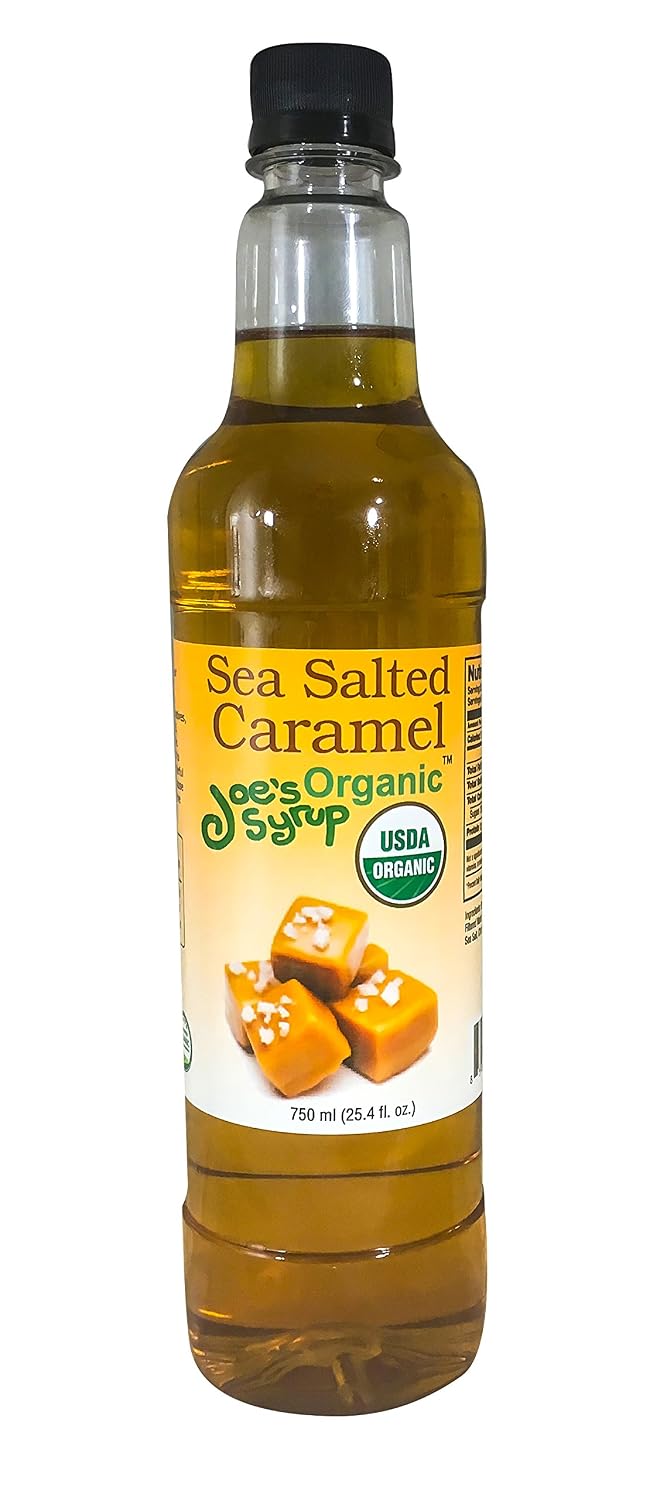 Joe’s Syrup Organic Flavored Syrup, Organic Strawberry, 750 ml | Vegan, gluten-free, Non-GMO, no HFCS; for cocktails & desserts
