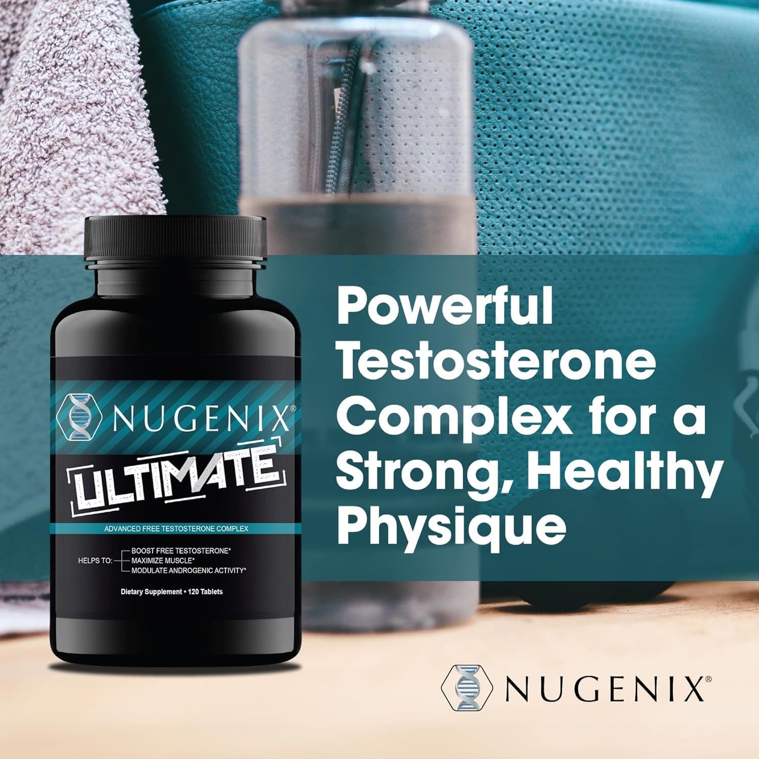 Nugenix Ultimate, Testosterone Booster, 120 tablets | Maximize Muscle, Increase Drive, Modulate Androgenic Activity