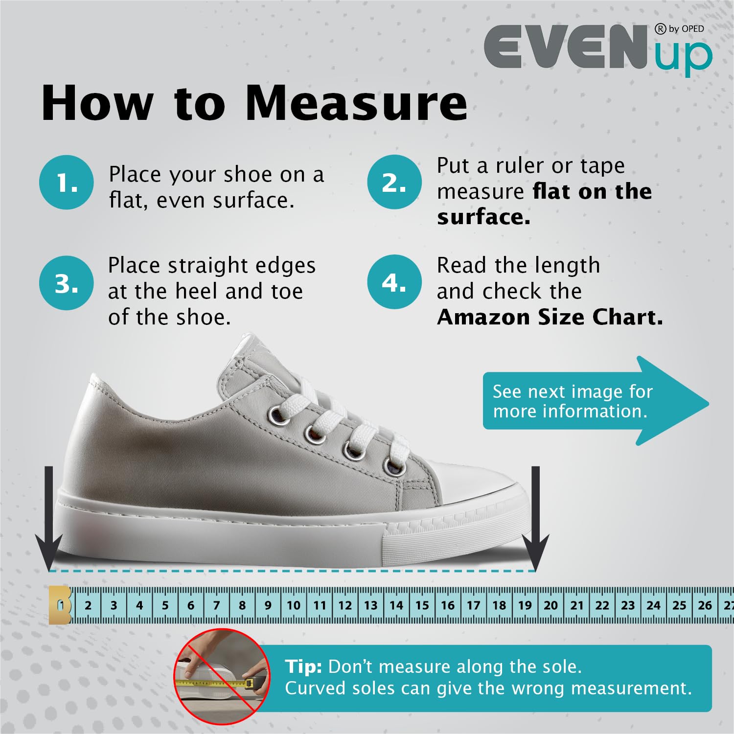EVENup - Shoe Lift for Walking Boot I Kids' Size X-Small I Shoe Balancer for Use with Fracture Boots or Leg Length Discrepancy I 3 Adjustable