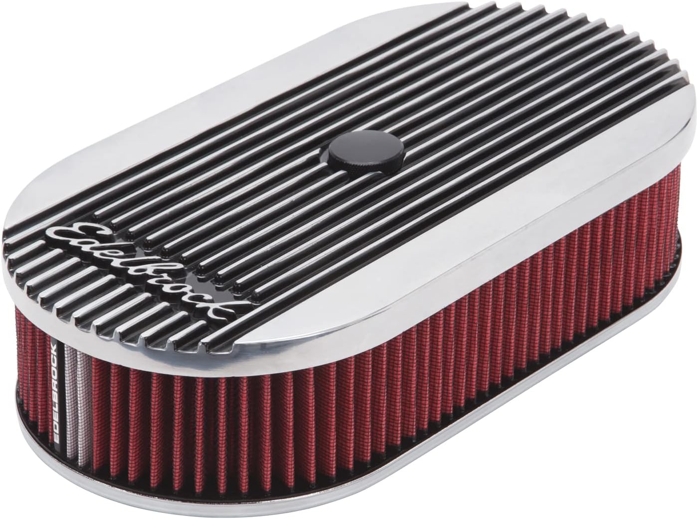 Edelbrock 4273 Elite Series Oval Air Cleaner for Single 4-Barrel Carburetor