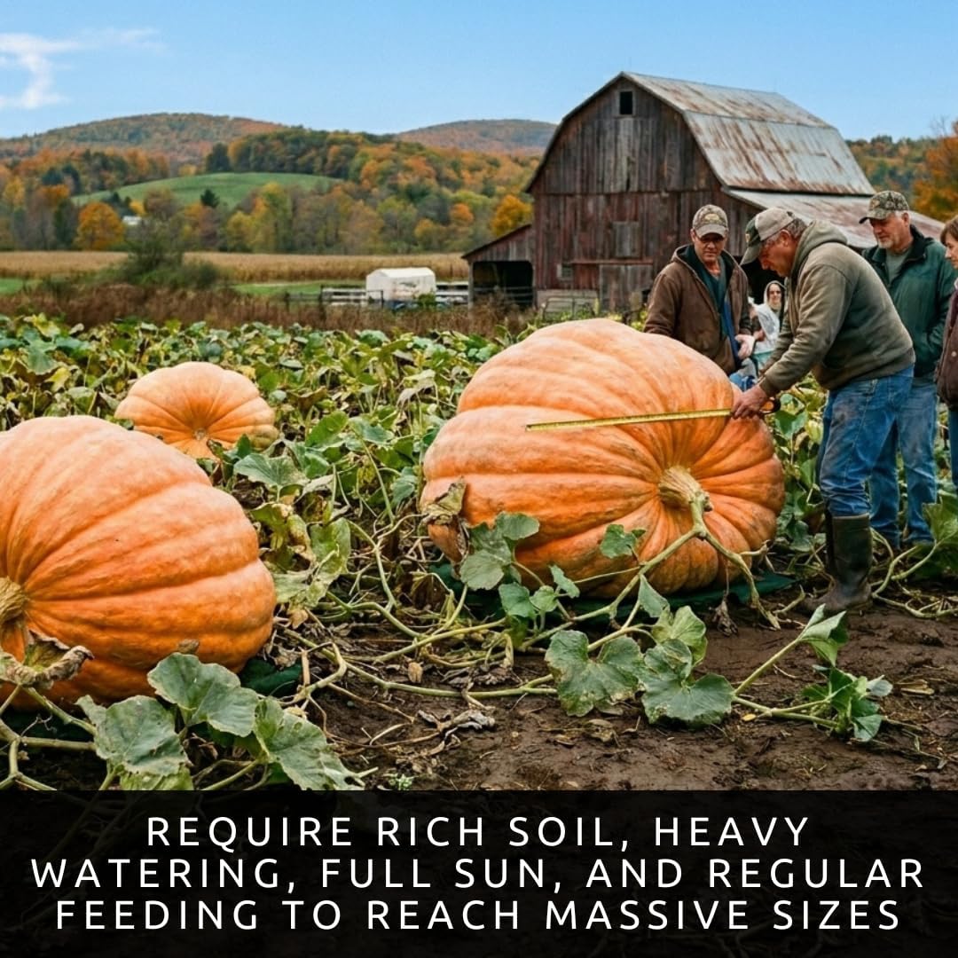 Biggest Pumpkin in The World | 10 Seeds | Grow Atlantic Giant Pumpkins