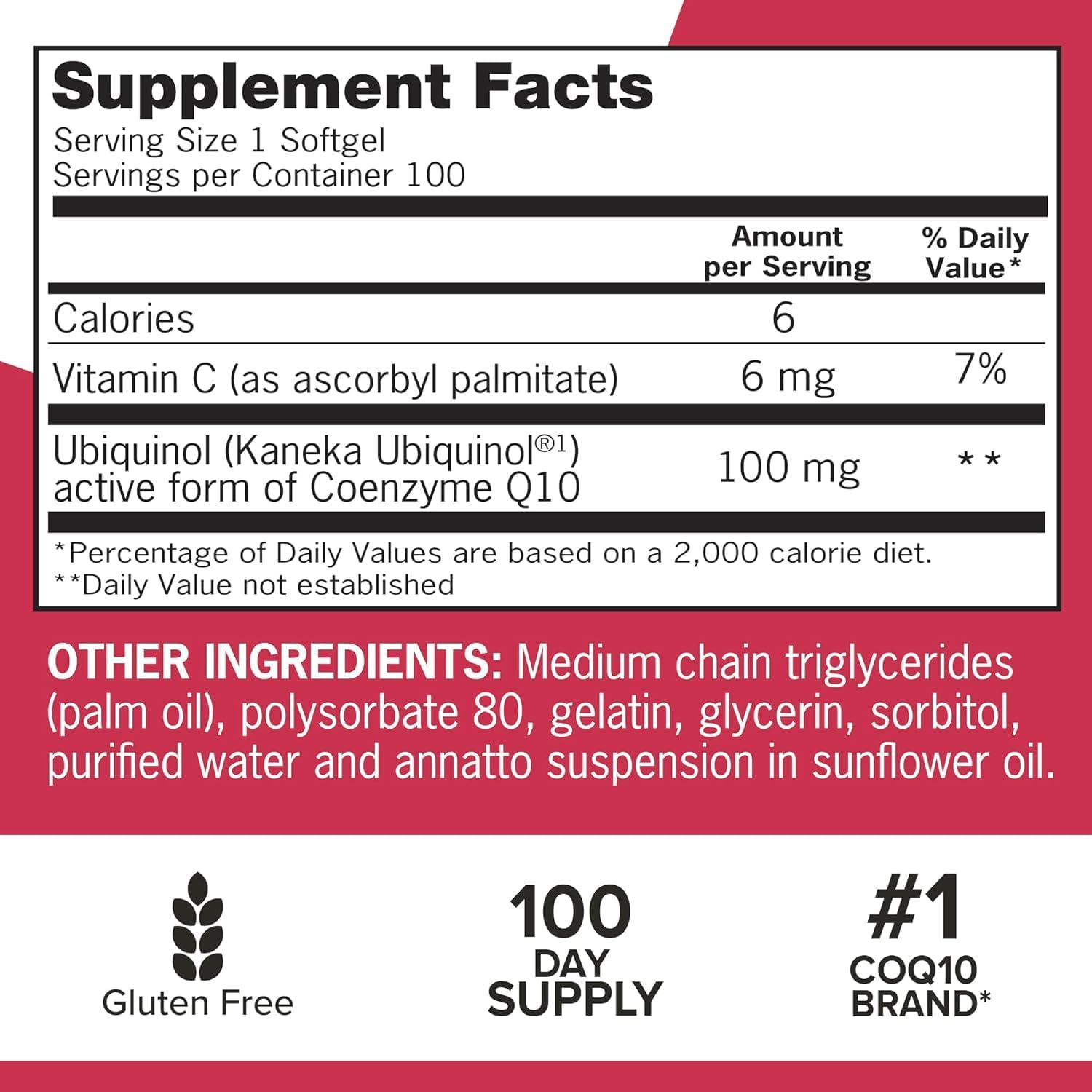 Qunol Mega Ubiquinol CoQ10 100mg, Superior Absorption, 100 Softgels | #1 Cardiologist Recommended Supplement for Heart Health, Coenzyme Q10 Supplement to support Vascular Health & Cellular Energy