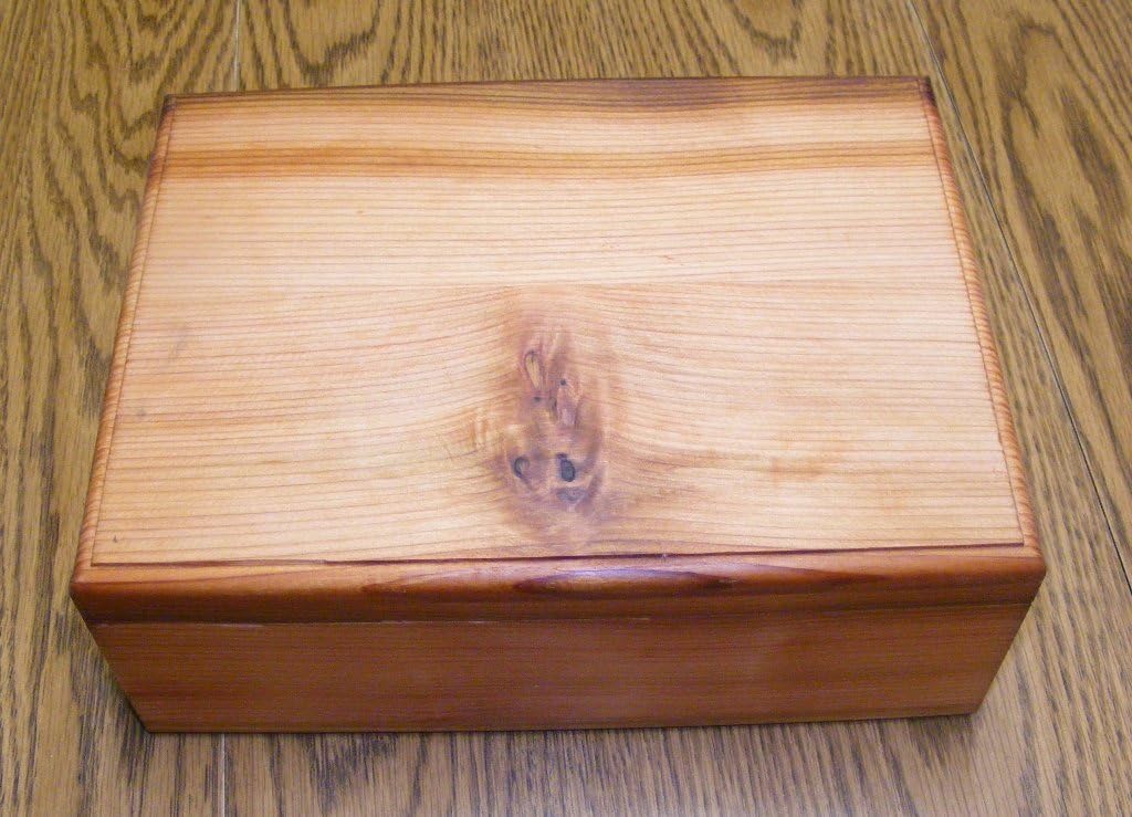 Steve's Gift Shoppe Large Cedar Keepsake and Treasure Storage Box - Size 14 x 7 x 6 Inches