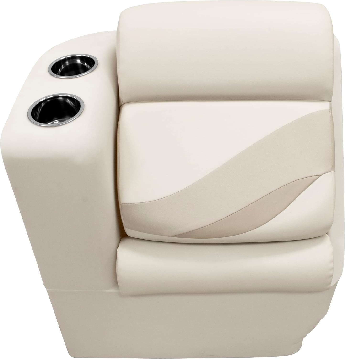 Wise BM13006L-986 Premier Series Pontoon Left Lean Back Recliner, Platinum/Spectra Navy/Cobalt