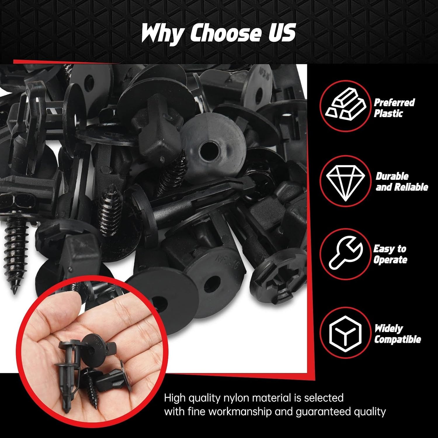 OTUAYAUTO 245 PCS Fender Clips Car Clips Bumper Plastic Rivets