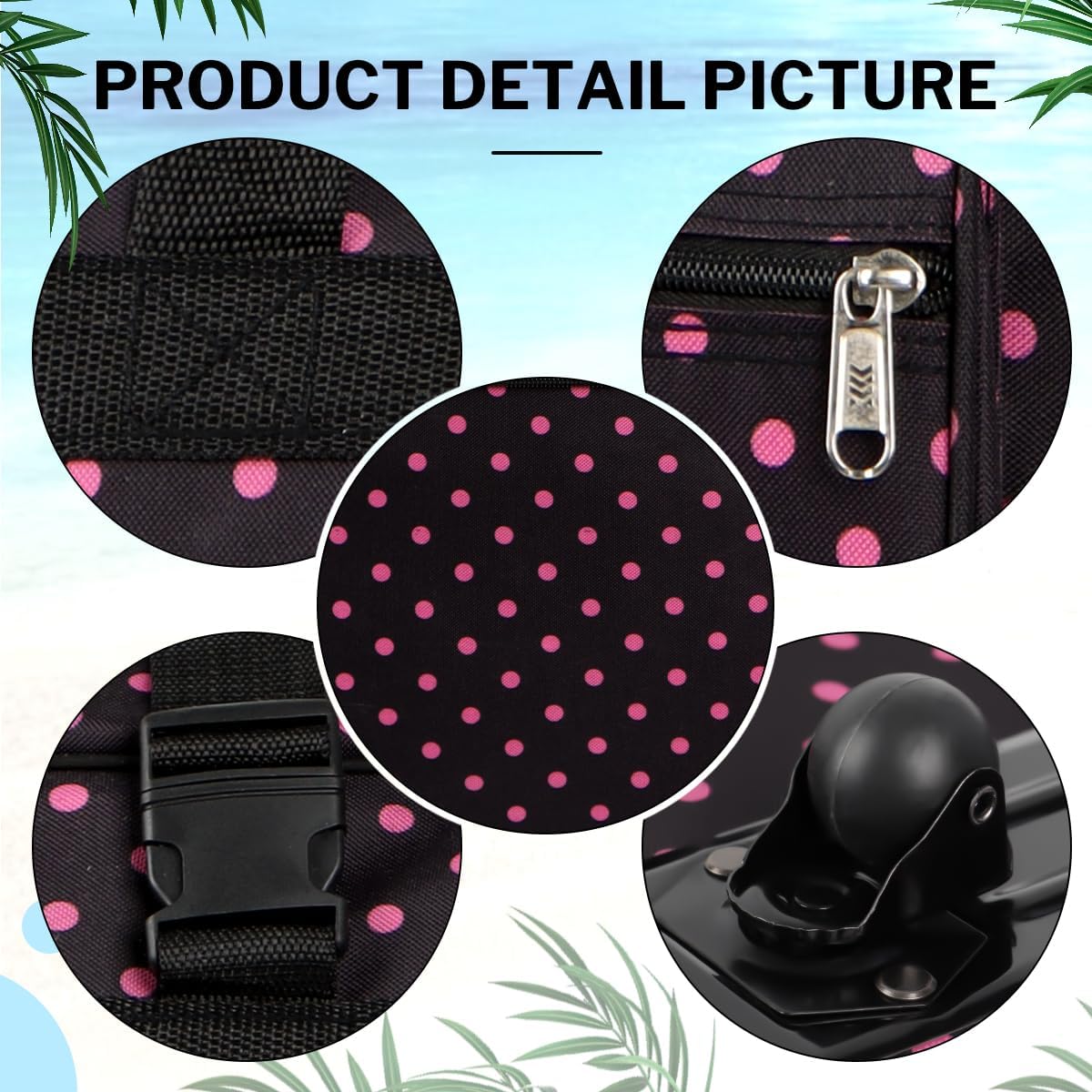 40'' Expandable Rolling Duffel Bag Suitcases w/Wheels,Foldable Luggage Bag
