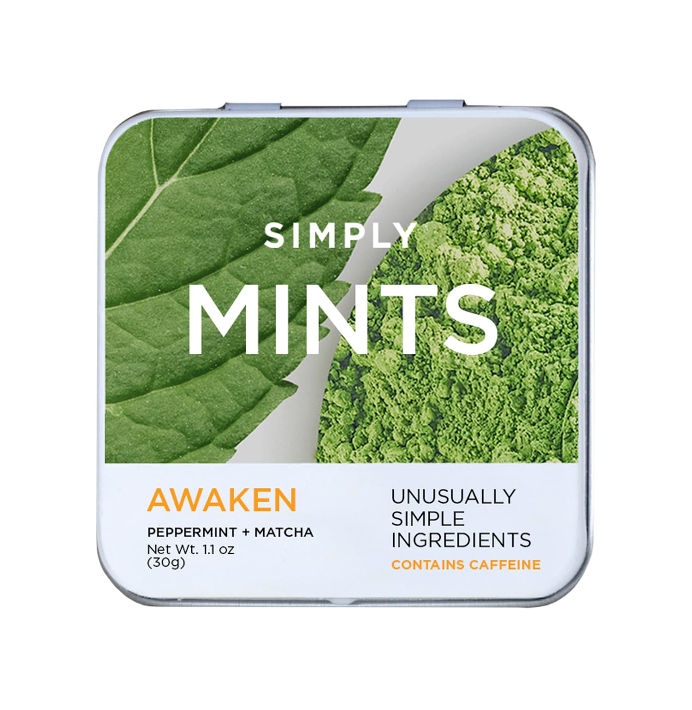 SIMPLY MINTS Natural Peppermint Breath Mints, 6 Pack (180 Pieces), Made With Real Peppermint Oil | Aspartame-Free, Sorbitol-Free, Xylitol-Free, Vegan, Kosher, Non-GMO