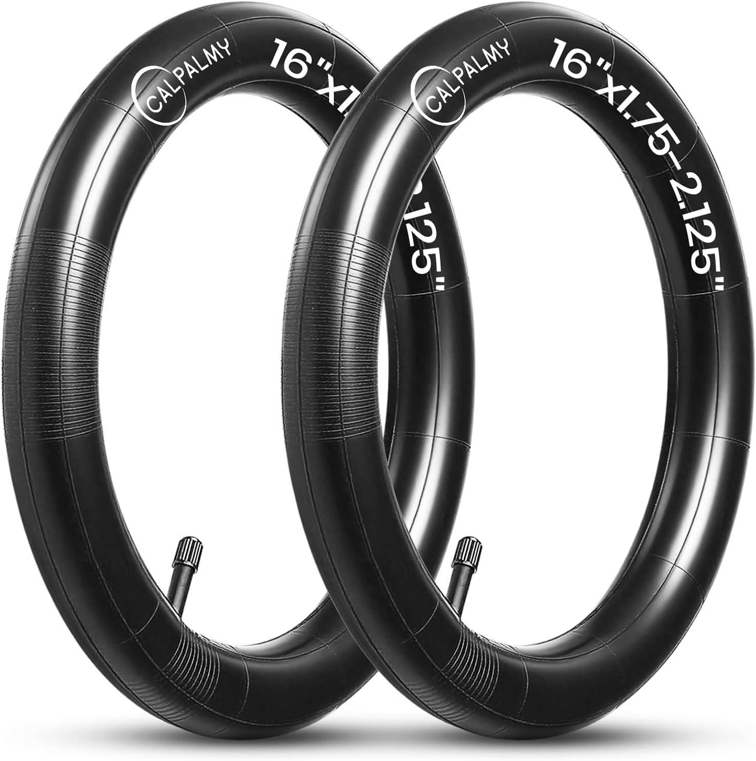 CALPALMY 12"/14"/16"/18"/20"/22"/24"/26"/28" Kids Bike Inner Tubes (2 Pack), Width Fit 1.75/1.95/2.125 with Schrader Valve