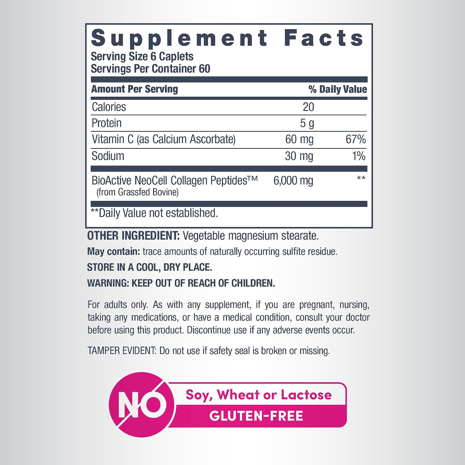 NeoCell Collagen Peptides Pills | 360 Caplets | with Vitamin C | Supplement for Women and Men | Supplement for Women and Men