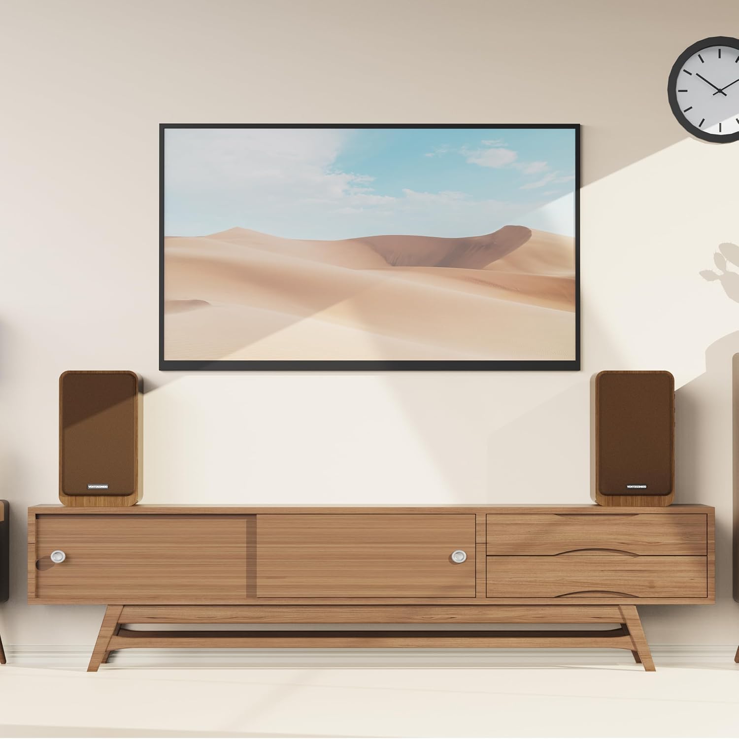 Powered Bookshelf Speakers - Studio Monitor Bookshelf Speakers 36W RMS - Active Bookshelf Speakers