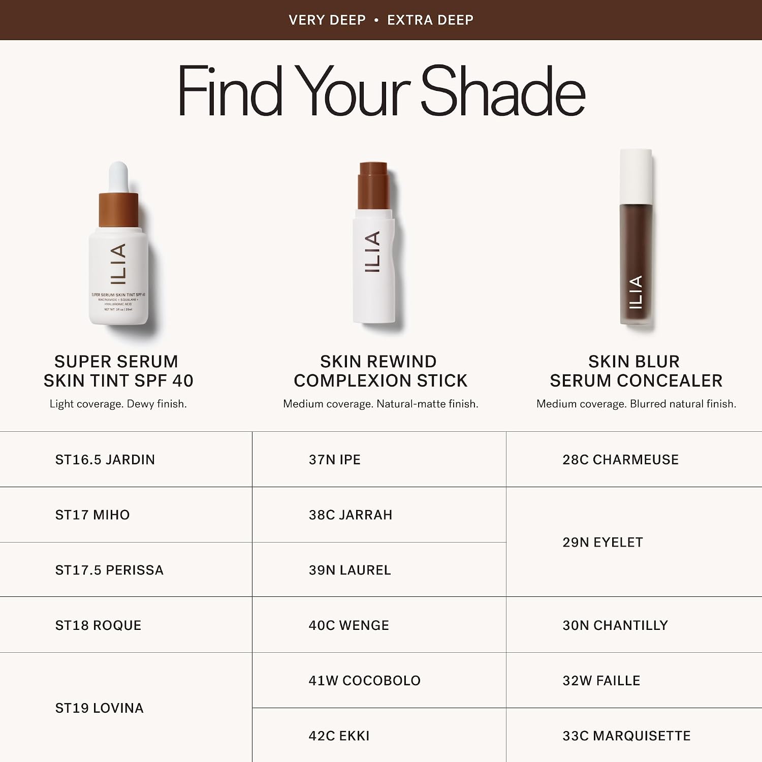 ILIA - Super Serum Skin Tint SPF 40 (Diaz ST7, 1 fl oz | 30 ml)