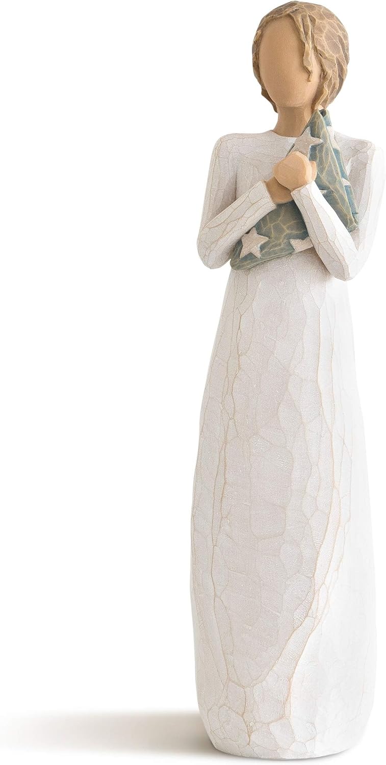 Willow Tree Happiness, Sculpted Hand-Painted Figure | Cast from a Susan Lordi Original Carving, Meaningful Keepsake Gift for Loved Ones, Display on Shelf, Table or Mantel
