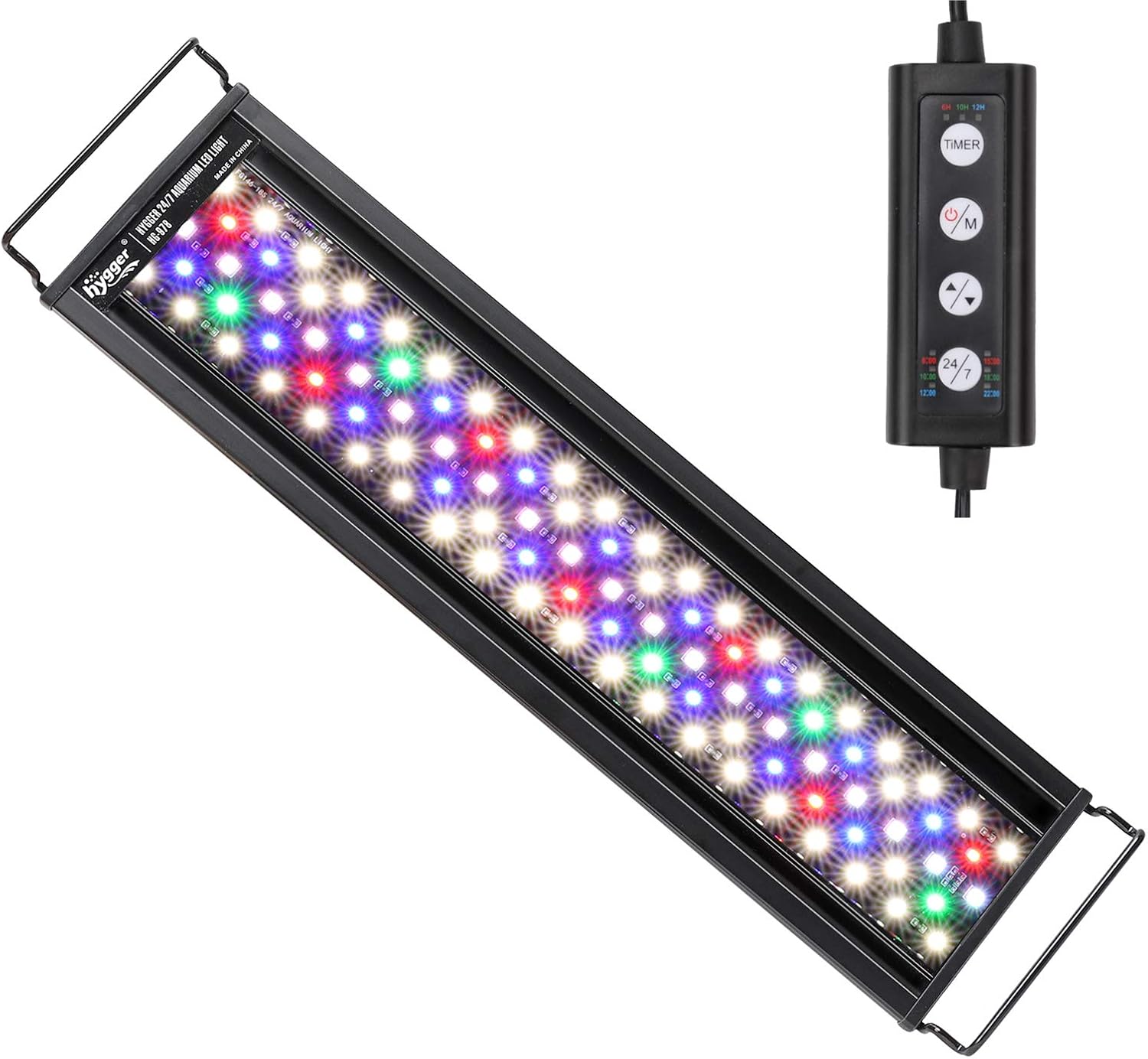 hygger Advanced LED Aquarium Light with Timer, 24/7 Lighting Cycle & DIY Mode, Full Spectrum Fish Tank Light for 18-24 in Freshwater Planted Tank