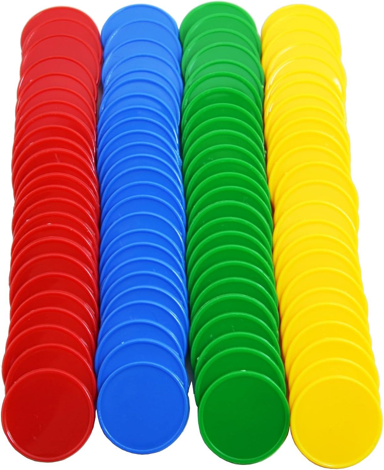 Smartdealspro Set of 100 25MM/1 Inch Opaque Plastic Learning Counting Counters Poker Chips (Red)