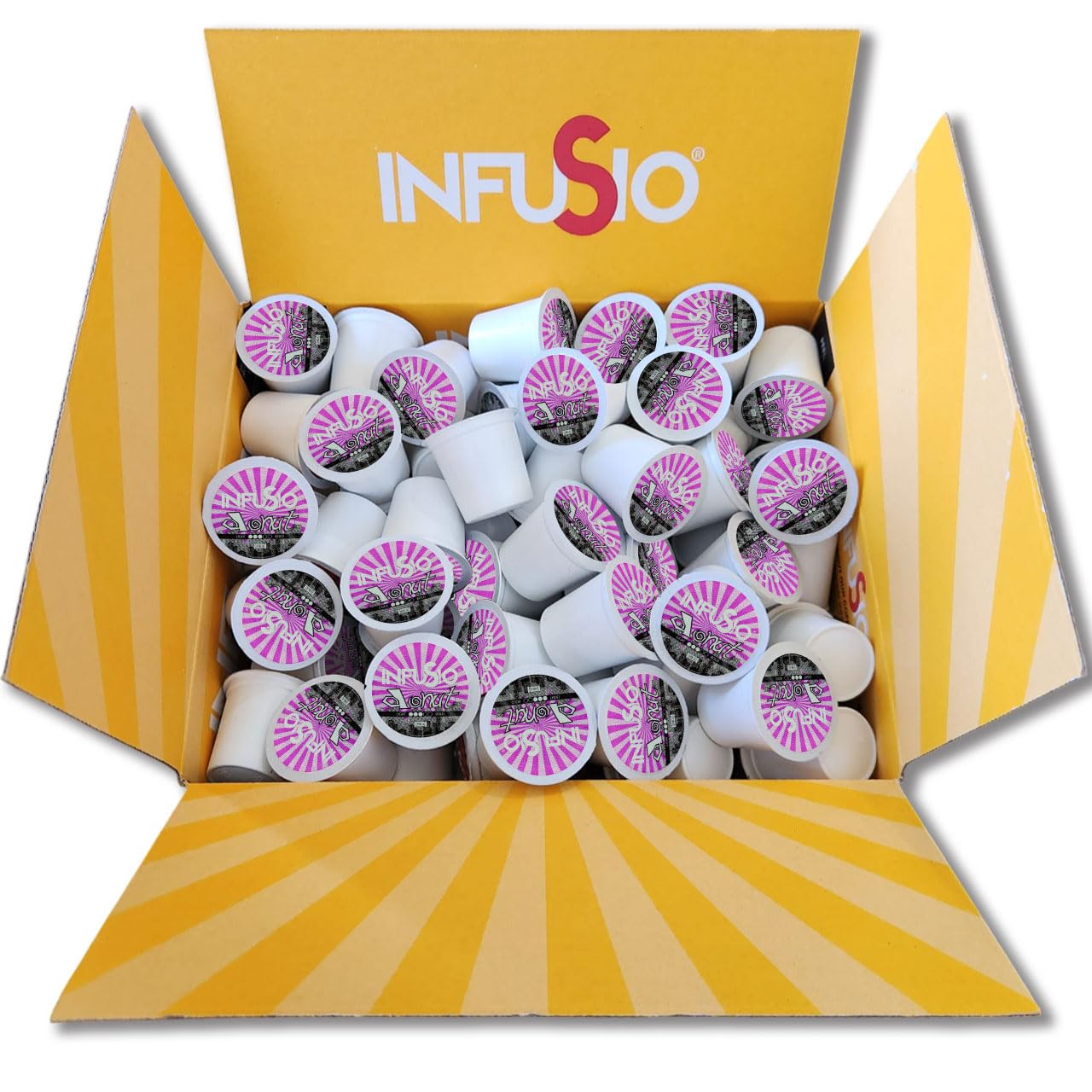InfuSio Coffee Pods World Origins Variety Pack – 96 Count, 12 Blends Inspired by Colombia, Ethiopia, Kenya, Costa Rica & More, Medium & Dark Roast, Low Acid, Keurig Compatible