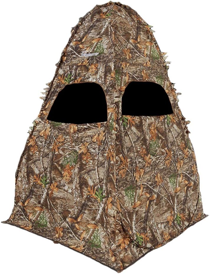Ameristep Doghouse Run & Gun Hunting Blind | Lightweight 2 Person Ground Blind in Mossy Oak Break-Up Country, One Size