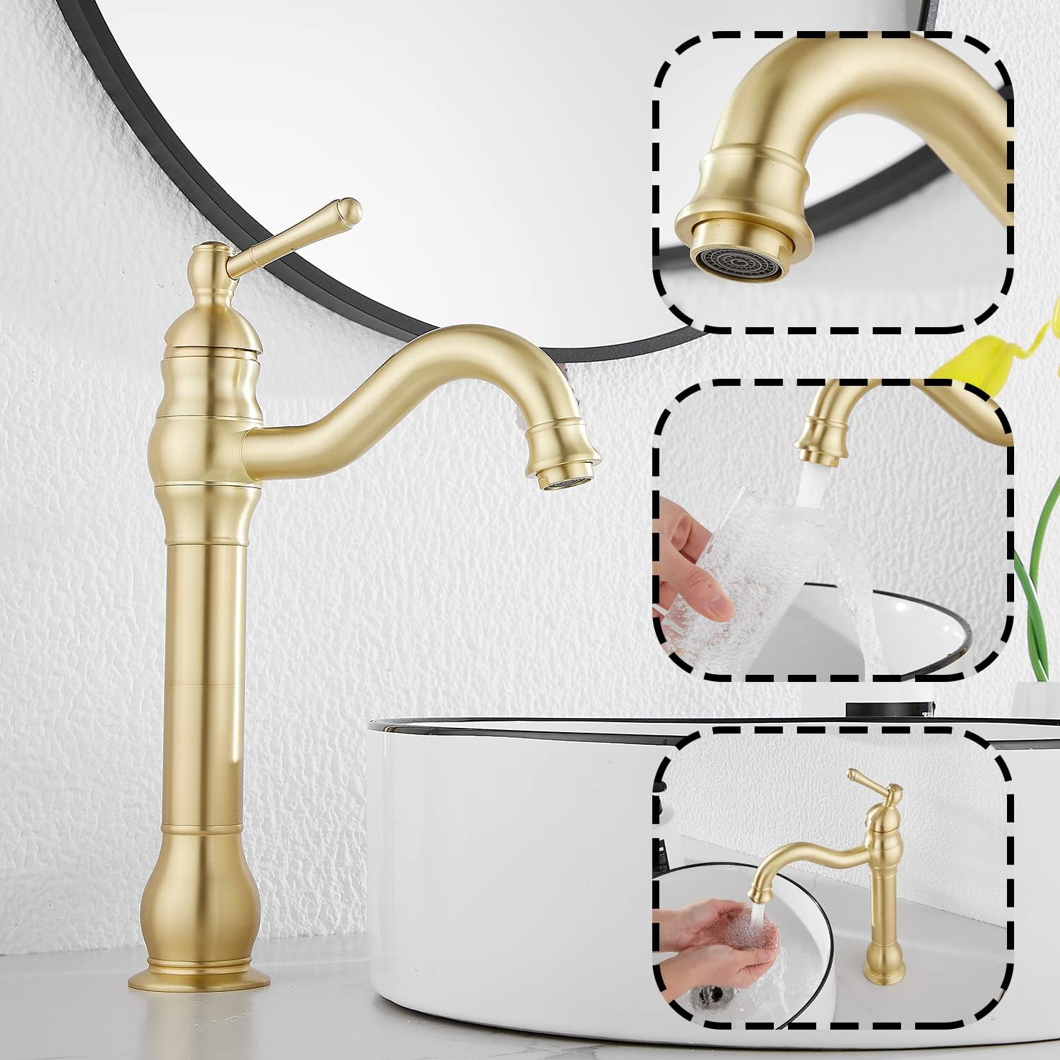 Oil Rubbed Bronze Bathroom Faucet Single Handle One Hole
