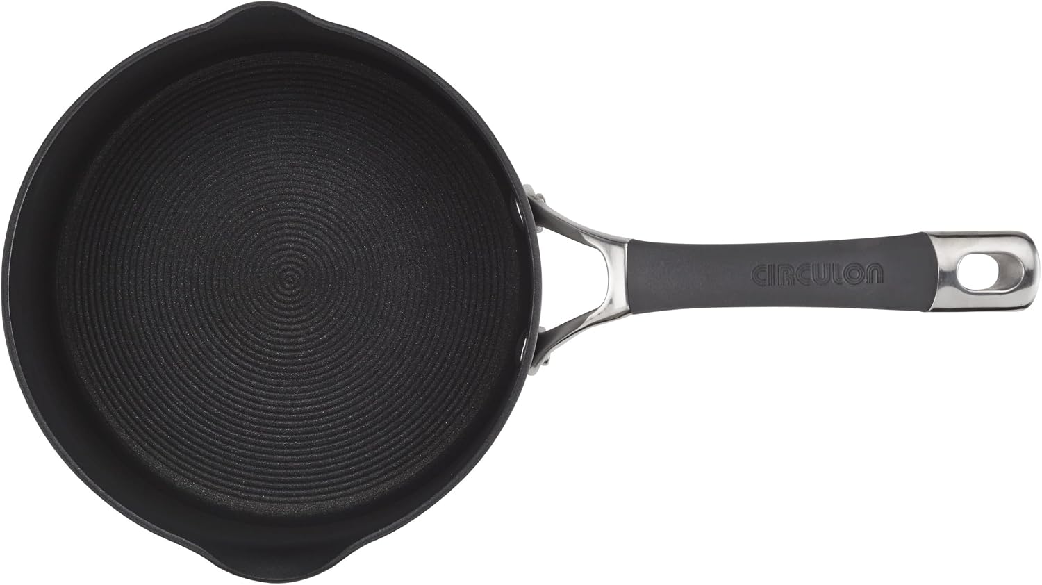 Circulon Radiance Hard Anodized Nonstick Deep Frying Pan with Lid, 12 inch Frying Pan with Lid, Deep Skillet, Gray