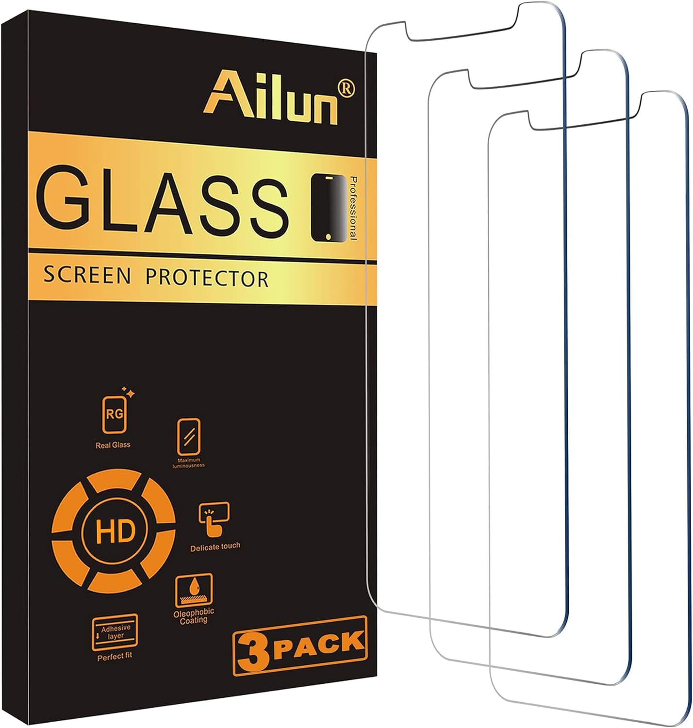 Ailun 3 Pack Screen Protector for iPhone 12 Mini 2020