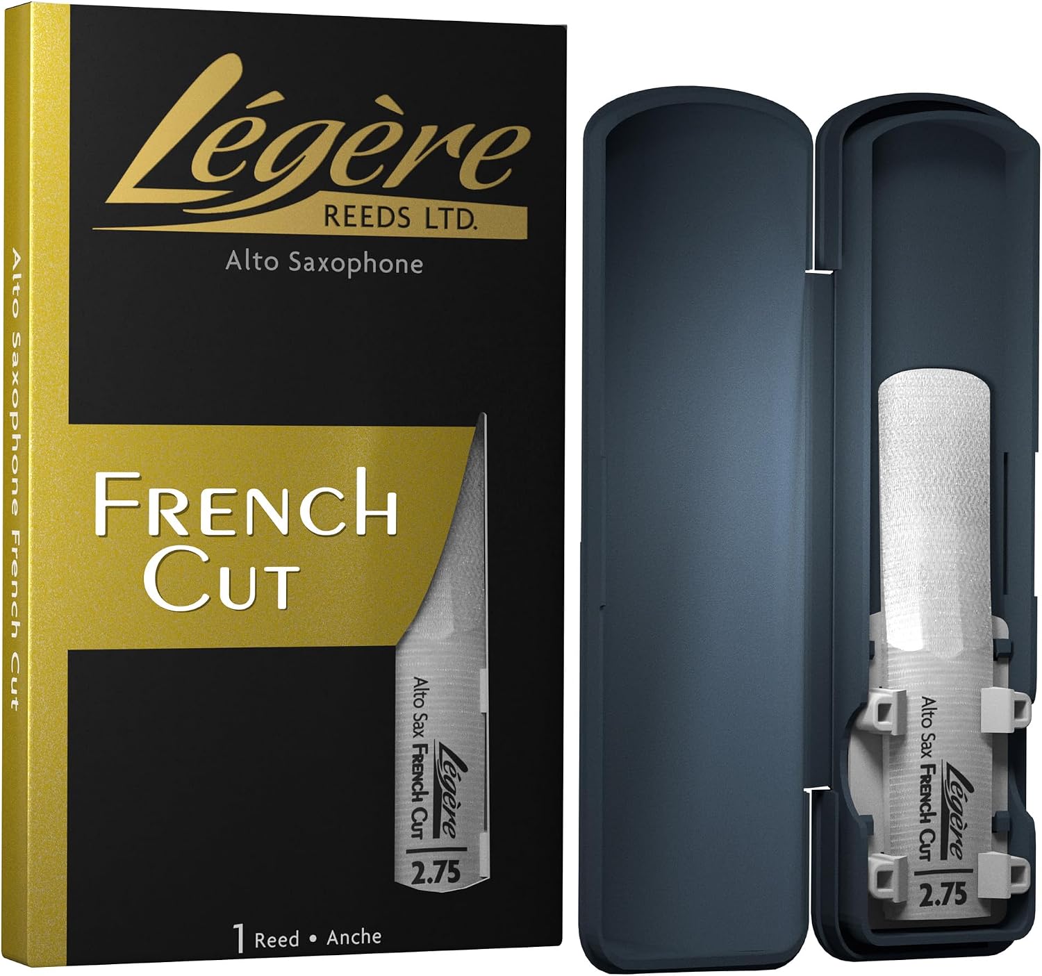 Légère Reeds - Alto Saxophone Reed, French Cut, Strength 4.00 (ASF4.00) - Premium Synthetic Woodwind Reed