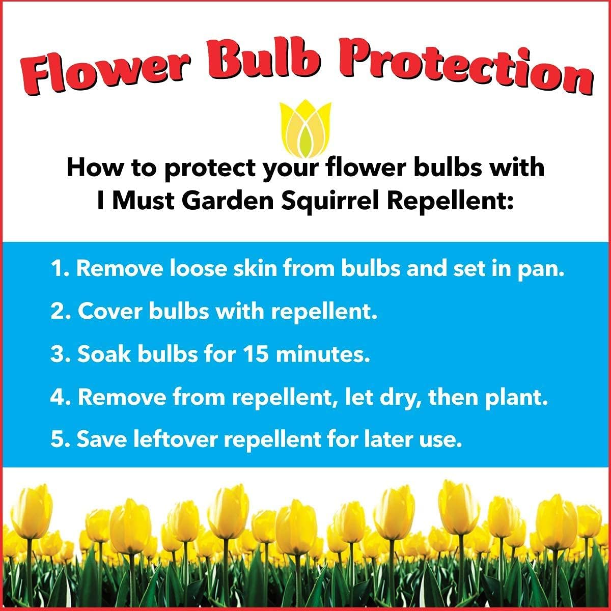 I Must Garden Squirrel Repellent: Stops Chewing on Plants/Furniture - 1 Gal