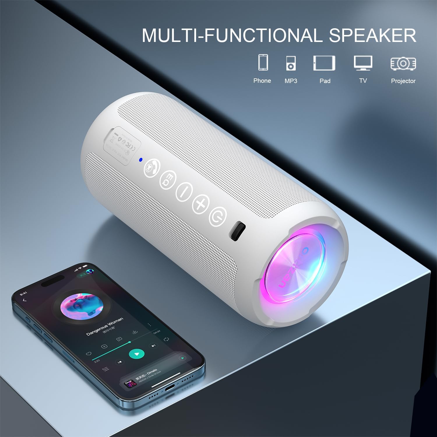 Ortizan X10 Portable Bluetooth Speaker (1st Gen), IPX7 Waterproof, Wireless