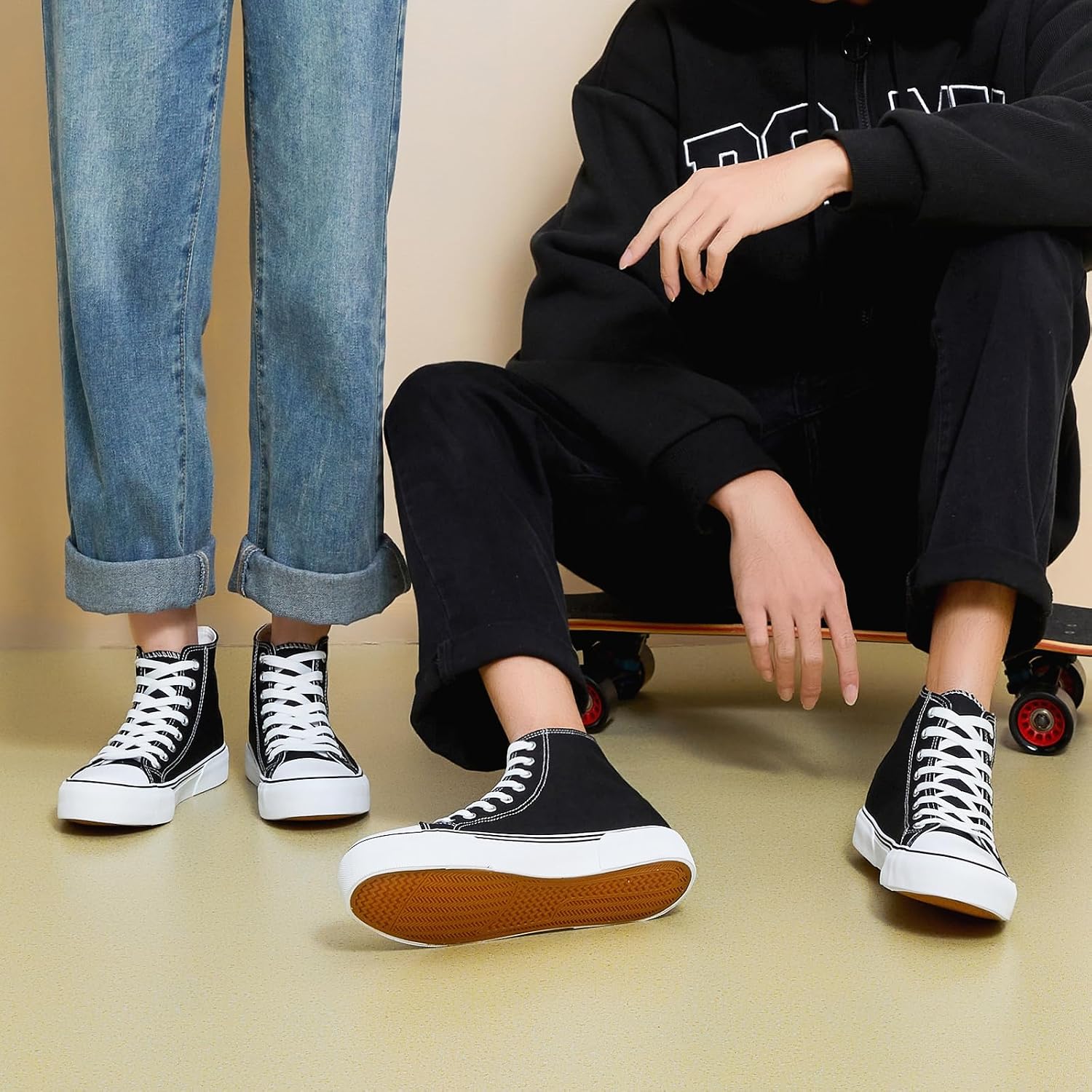 hash bubbie High Top Canvas Sneakers Fashion Walking Shoes