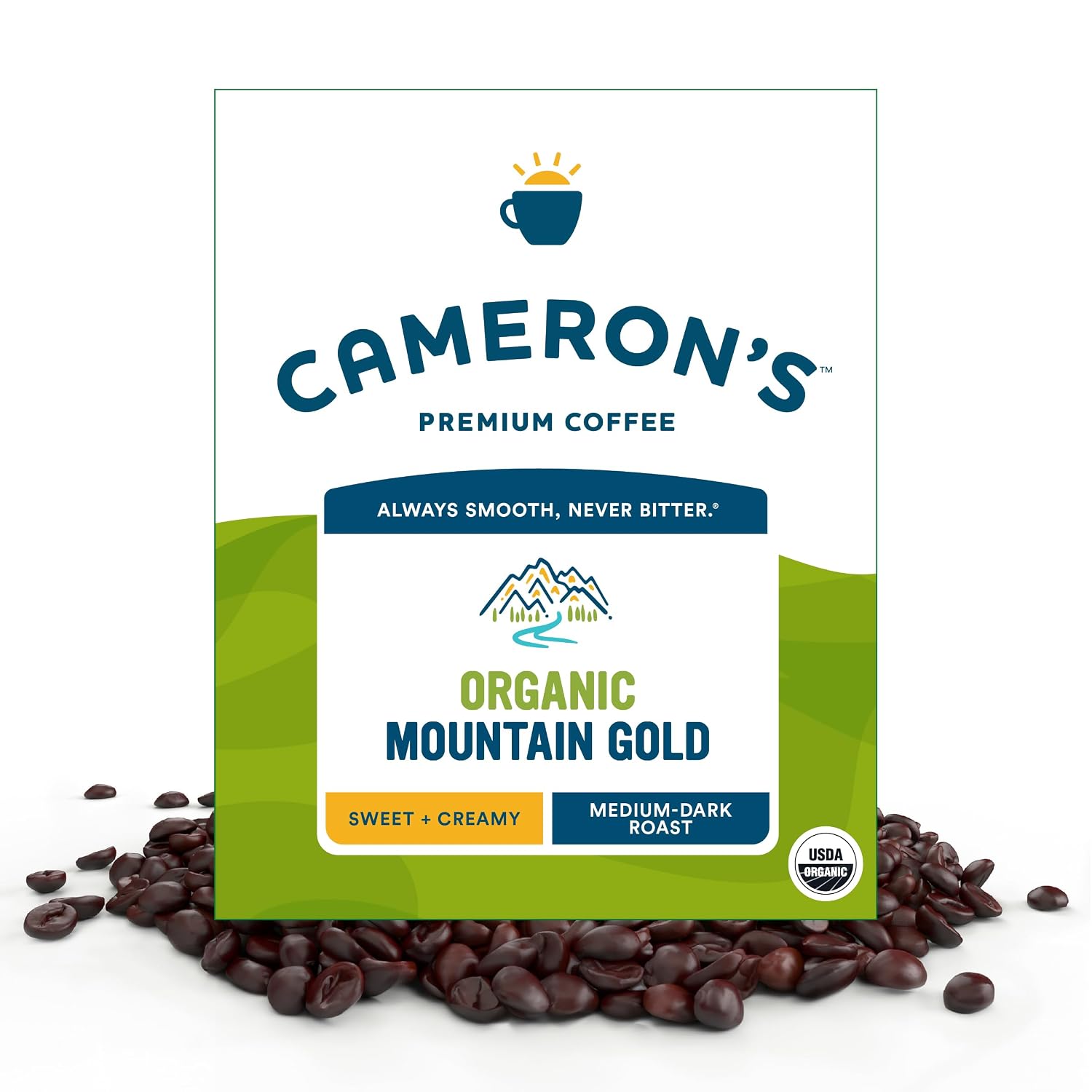 Cameron's Coffee Roasted Whole Bean Coffee, Flavored, Vanilla Hazelnut, 4 Pound