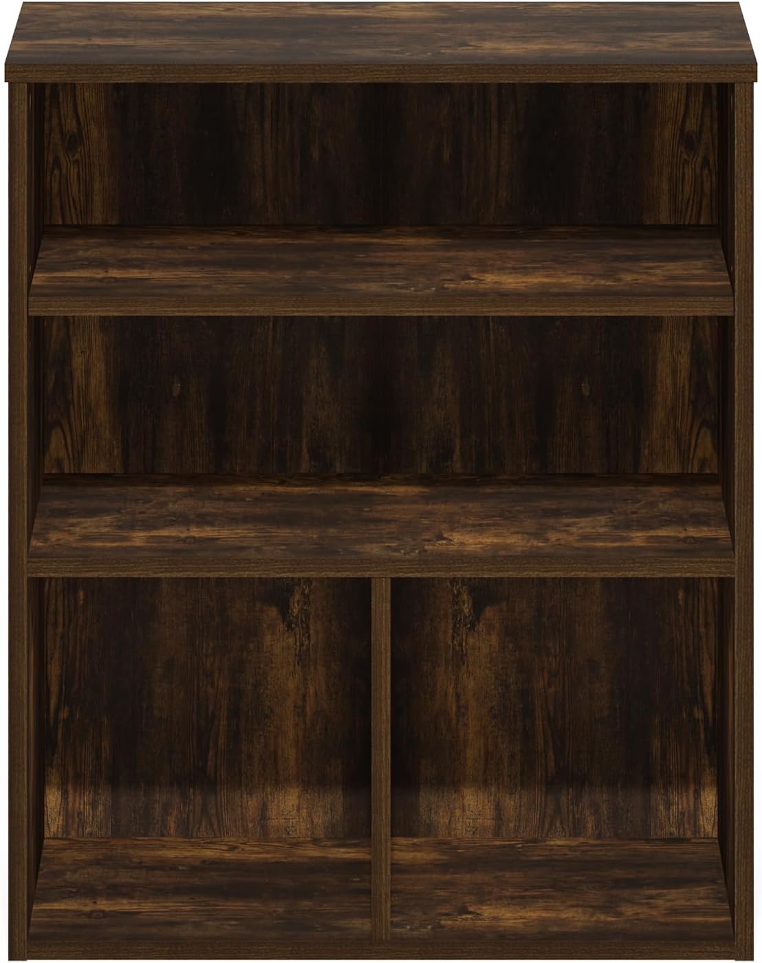 Furinno Jaya Book Shelf, 3-Tier Bookshelf, Bookcase with Adjustable Shelves, 9.5 x 24.5 x 40.3, for Organization and Storage, for Living Room, Bedroom, Home Office, White
