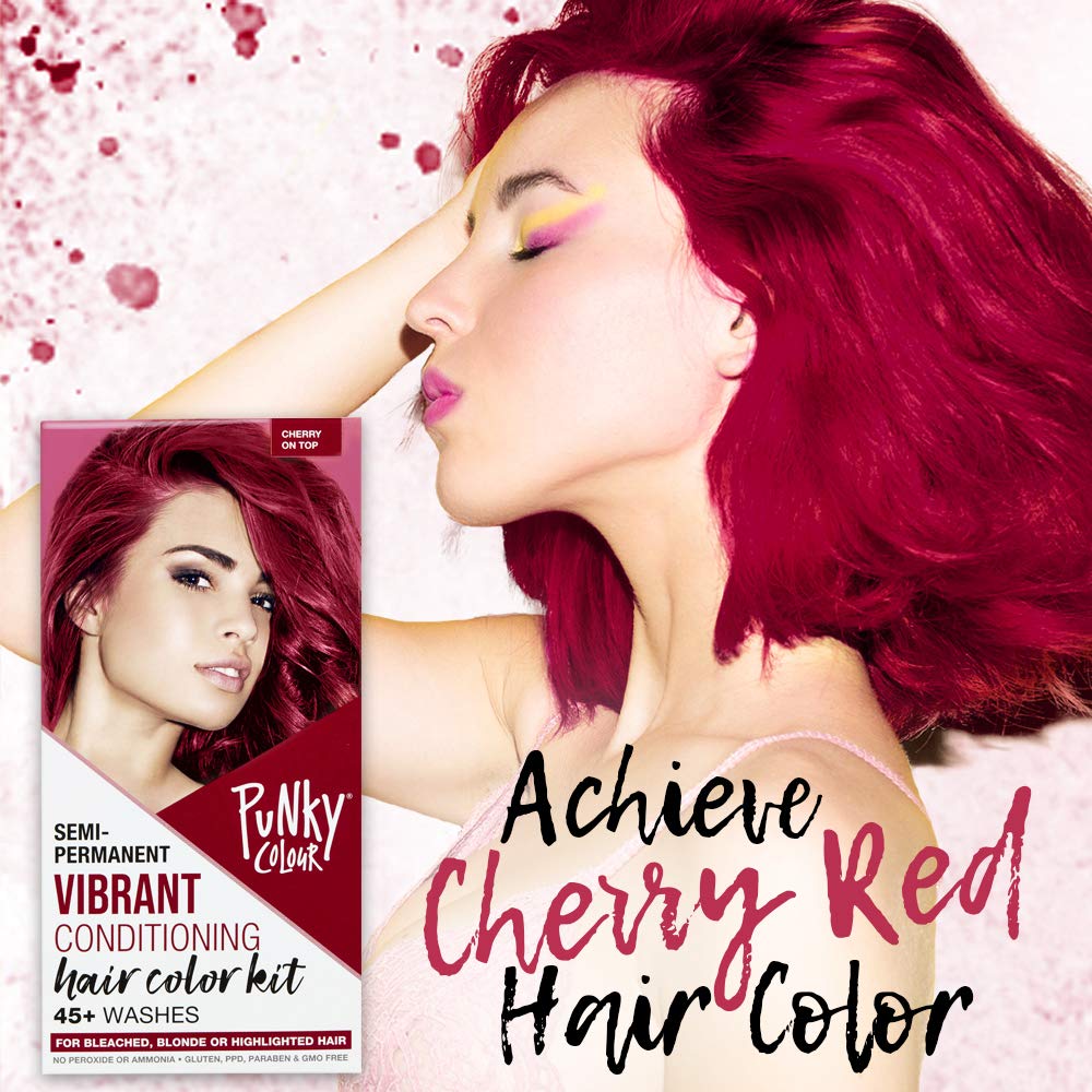 Punky Colour Box Kit Cotton Candy Semi Permanent Hair Color - Vegan, Cruelty-Free Conditioning Hair Dye, Lasts Up to 35 Washes