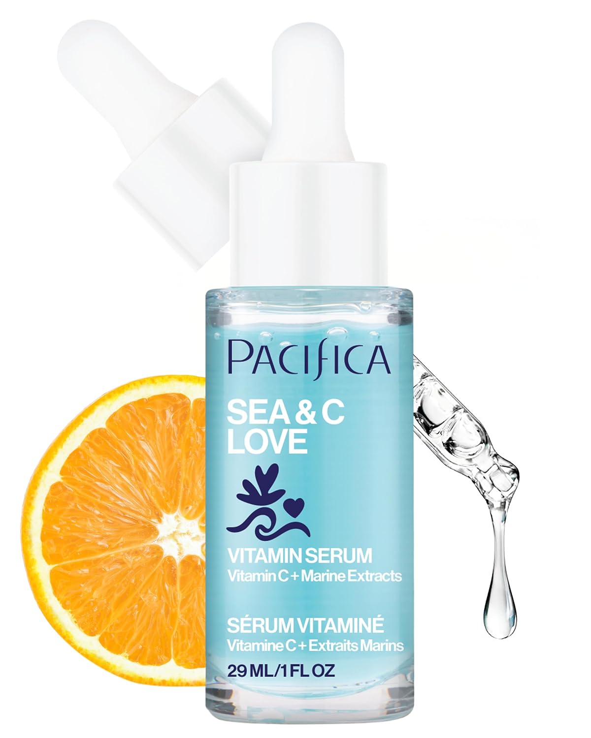 Pacifica Vitamin C Serum for Face – Glow Baby Brightening Facial Serum with Glycolic Acid – Vitamin C Booster Skin Care, Dark Spot Corrector, Vegan Skincare for Glowing Skin, Dermatologist Tested
