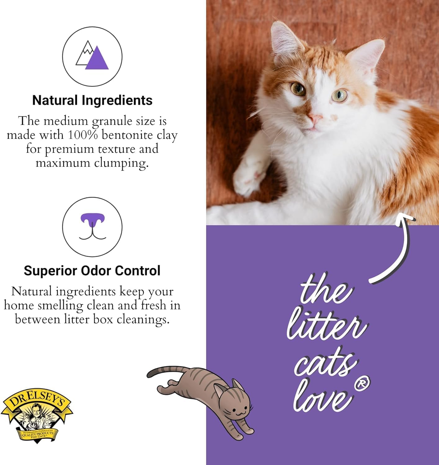 Dr. Elsey's® Clean Tracks Clumping Clay Cat Litter 40 lb. Bag