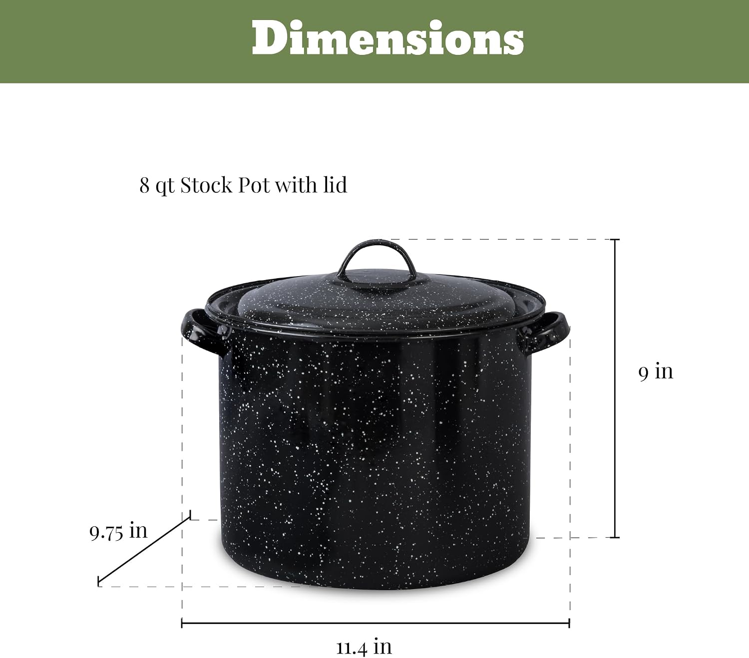 Granite Ware 8 Piece Enamelware Water bath canning Pot with Canning kit and Rack. Canning Supplies Starter Kit