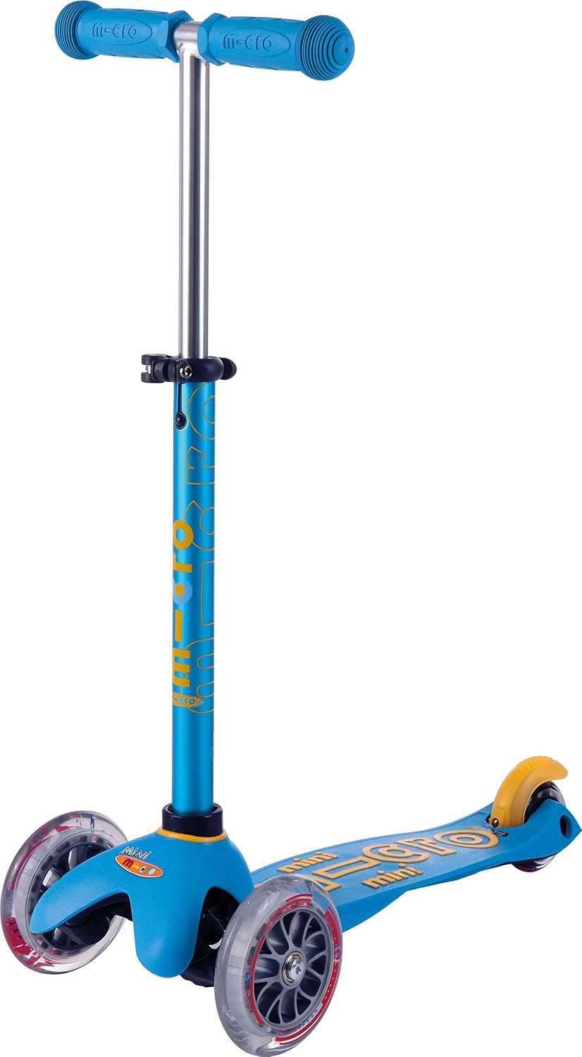 Micro Kickboard | Mini Kids Scooter for Ages 2-5 | Children up to 110 lbs | 3 Wheel Lean-to-Steer Design | Adjustable T Bar | Smooth Ride PU Wheels