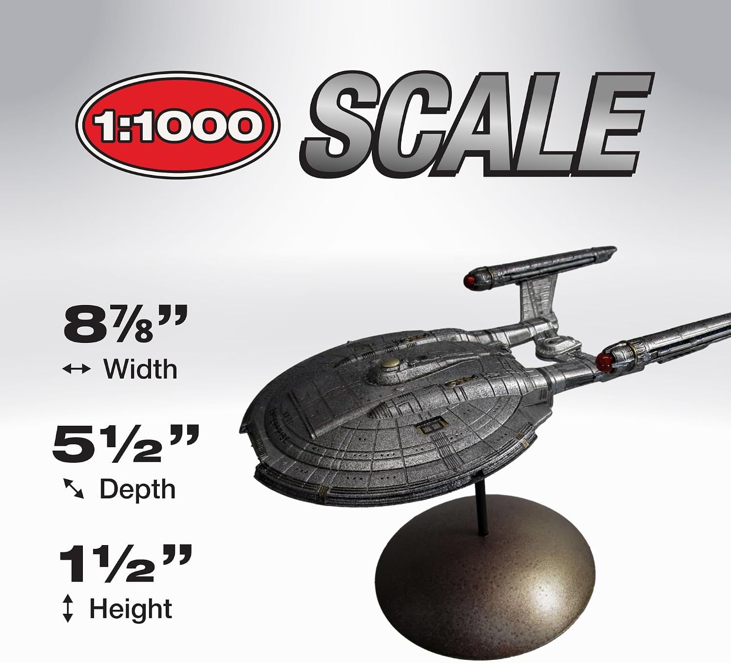 Polar Lights Star Trek NX-01 Enterprise (Snap) 2T 1:1000 Scale Model Kit