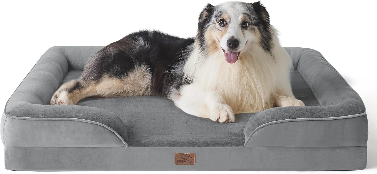 Bedsure Orthopedic Dog Beds Large Sized Dog with Removable Washable Cover