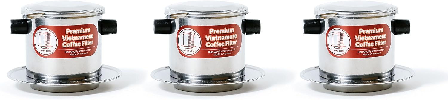 Vietnamese Drip Coffee Maker Filter. Single Cup Serve. Inox. 6 oz Small Stainless Steel
