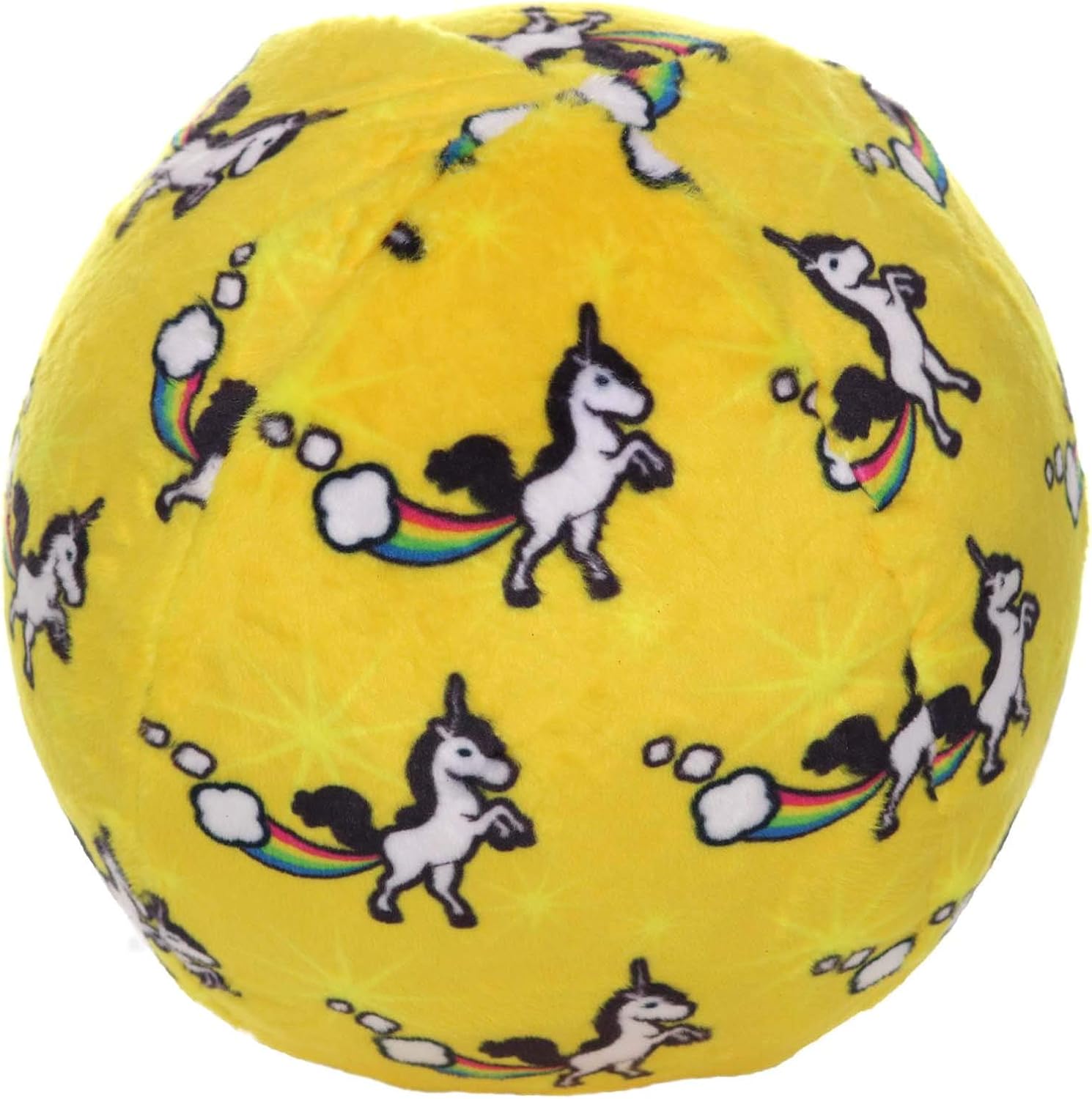 MIGHTY Tuffy 2 Pack Medium Ball Dog Toy: Ultra Durable Plush Toy with Multiple Layers & Reinforced Seams, Washable and Floats, Vinyl Ball & Fleece