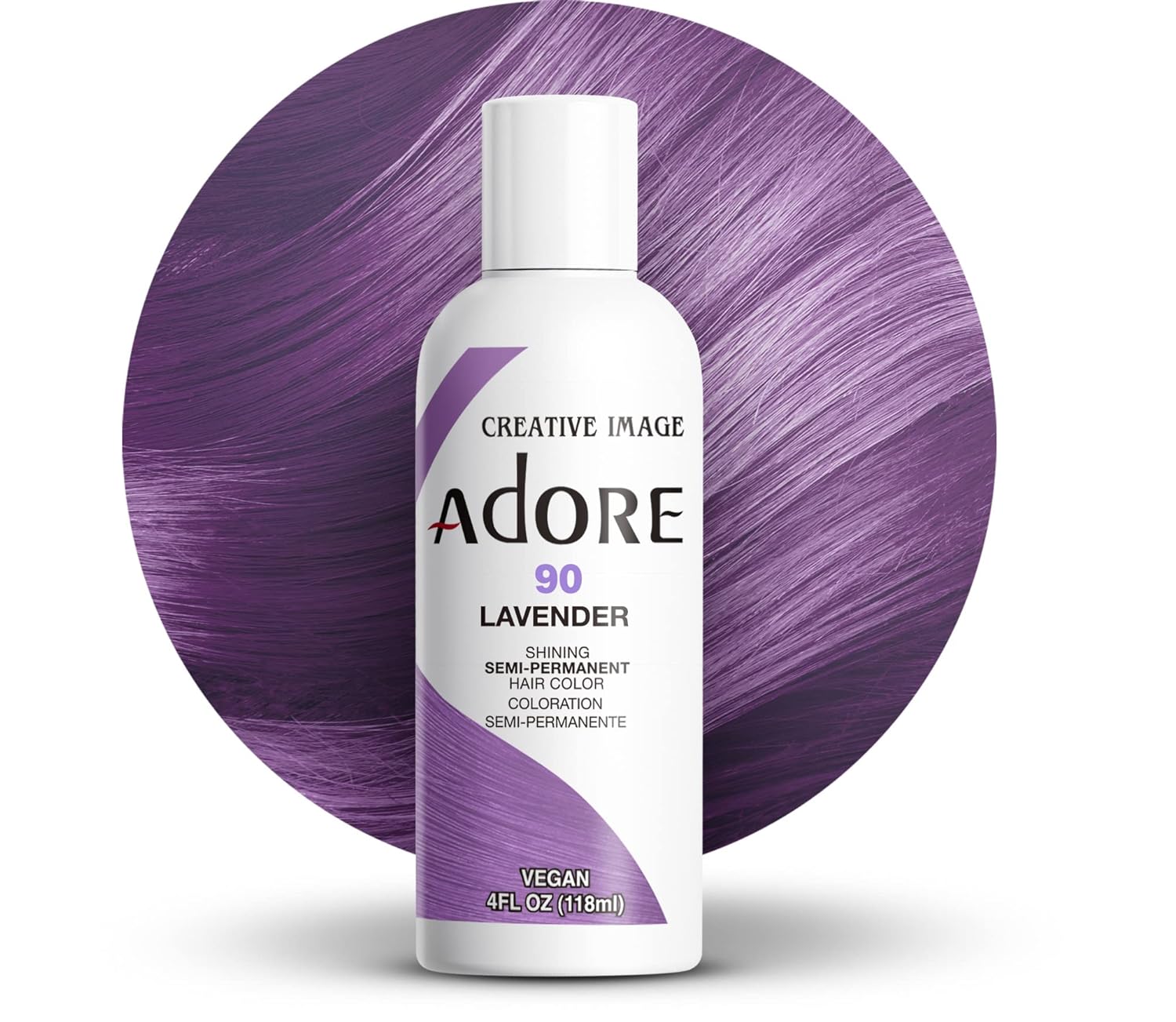 Adore Semi Permanent Hair Color, 107 Mocha, 4 Fl Oz | Vegan & Cruelty-Free Brown Hair Dye | No Ammonia, No Peroxide, No Alcohol