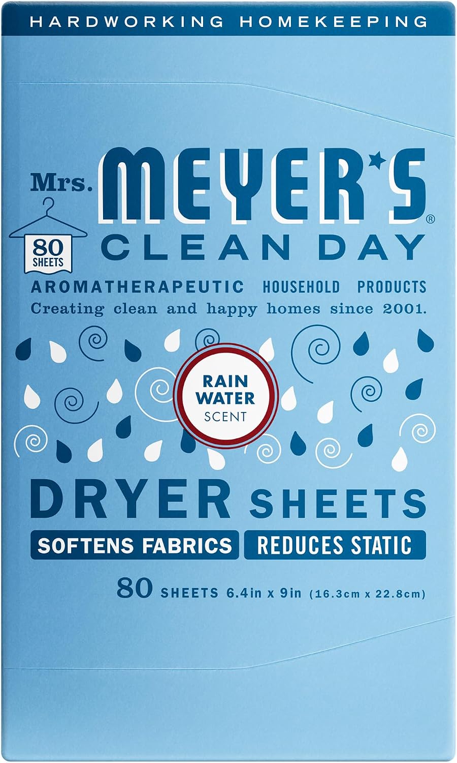 MRS. MEYER'S CLEAN DAY Dryer Sheets, Lavender, 80 ct