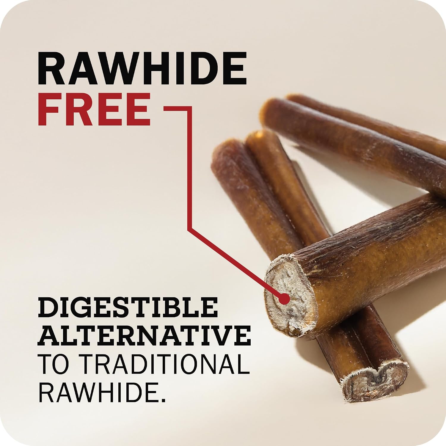 Redbarn Pet Products All-Natural Bully Stick Rings for Dogs - Long Lasting Rawhide Chew Treat - Case of 35 | Long-lasting dental treats